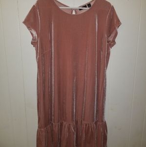 Halogen Velvet Shift Dress